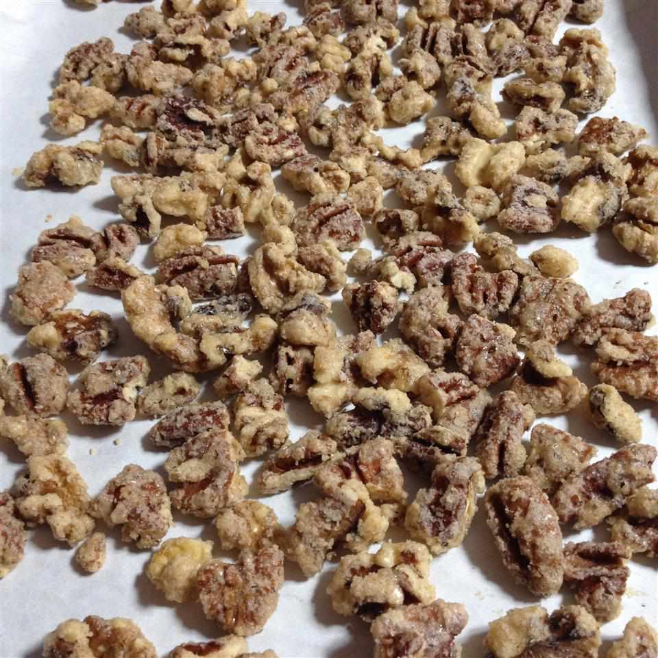 Pecans tráng men cay