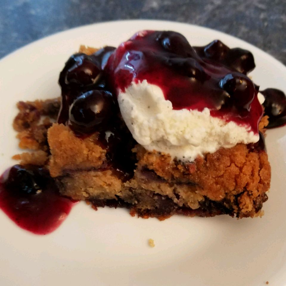 Cobbler streusel việt quất