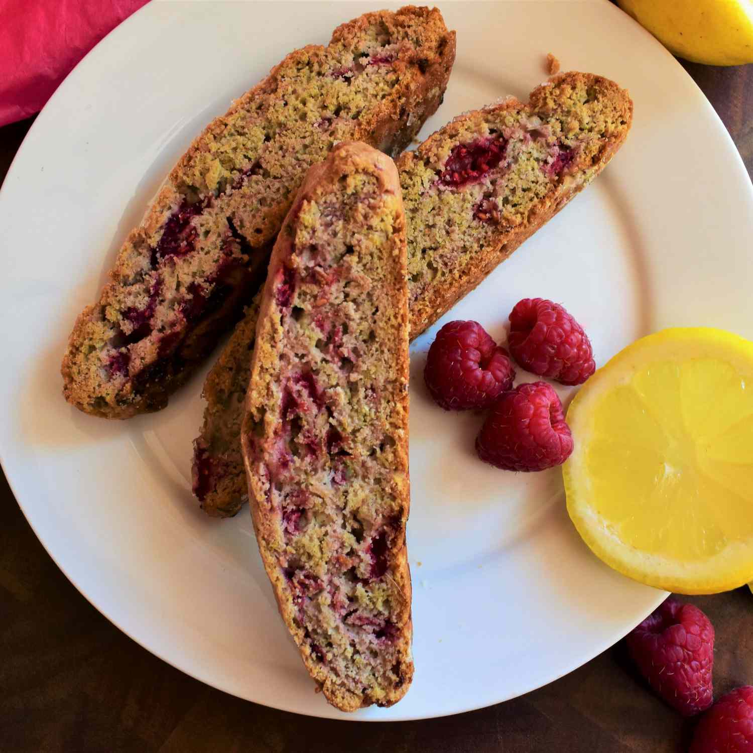 Raspberry Lemonade Biscotti