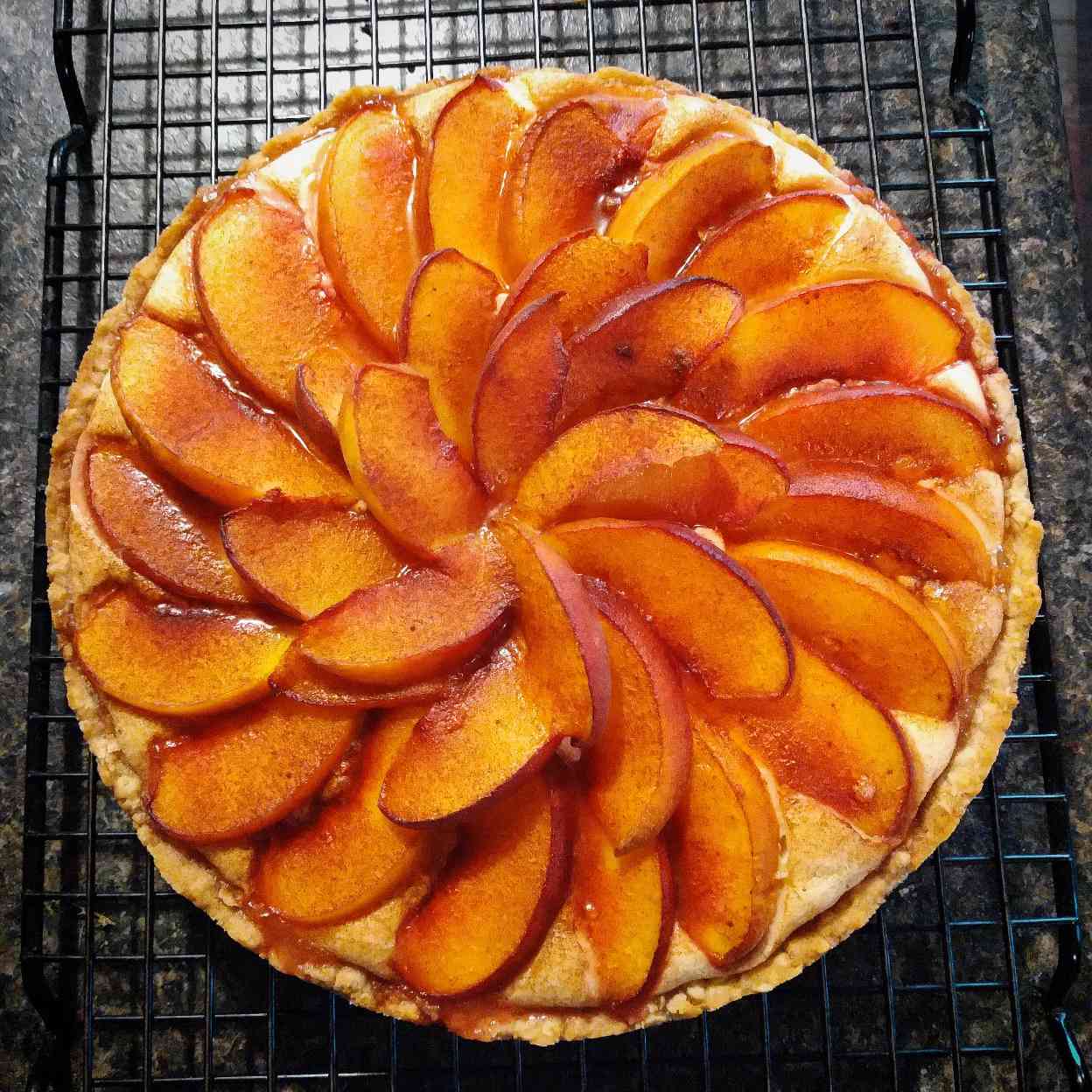 Peach and Cream Cheese Torte