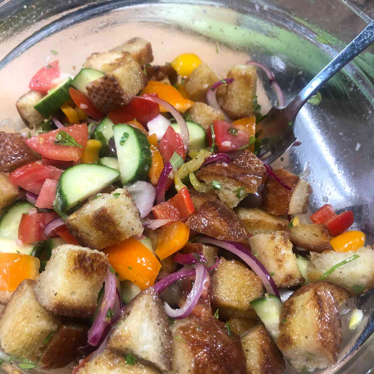 Lemony Panzanella nhanh chóng