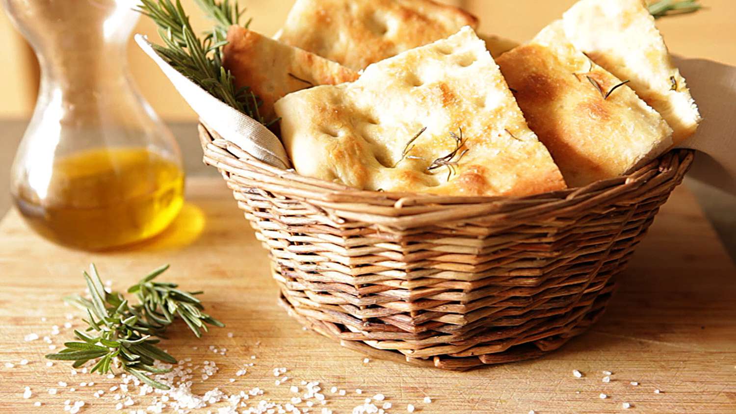 Dễ dàng focaccia hương thảo