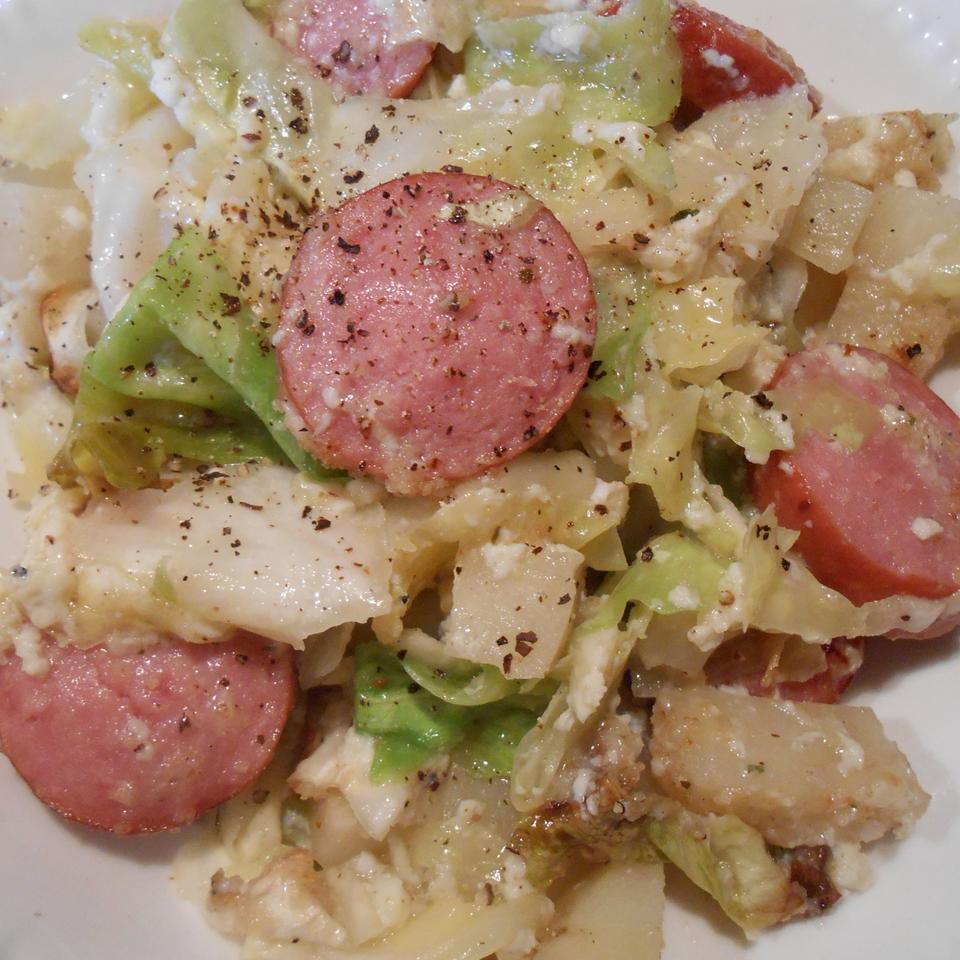 Mennonite Cabbage Potato Kielbasa nướng