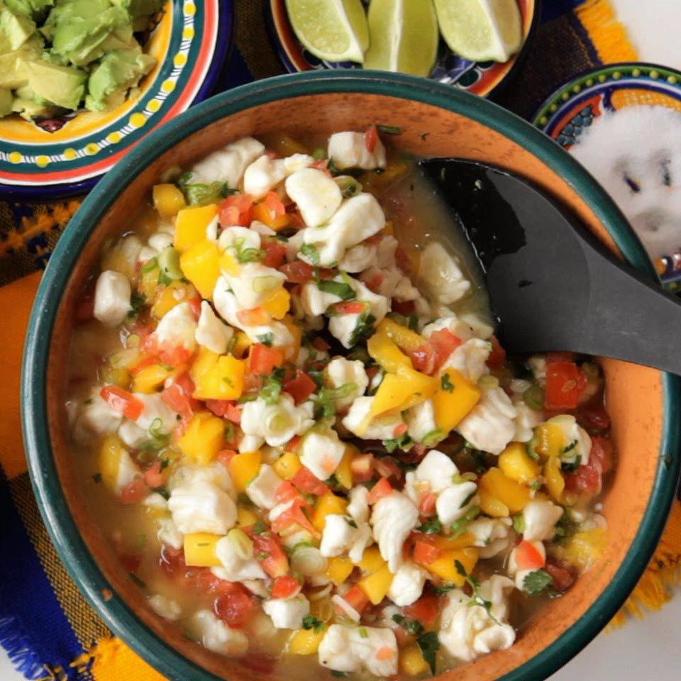 Mexico xoài và cá trắng ceviche