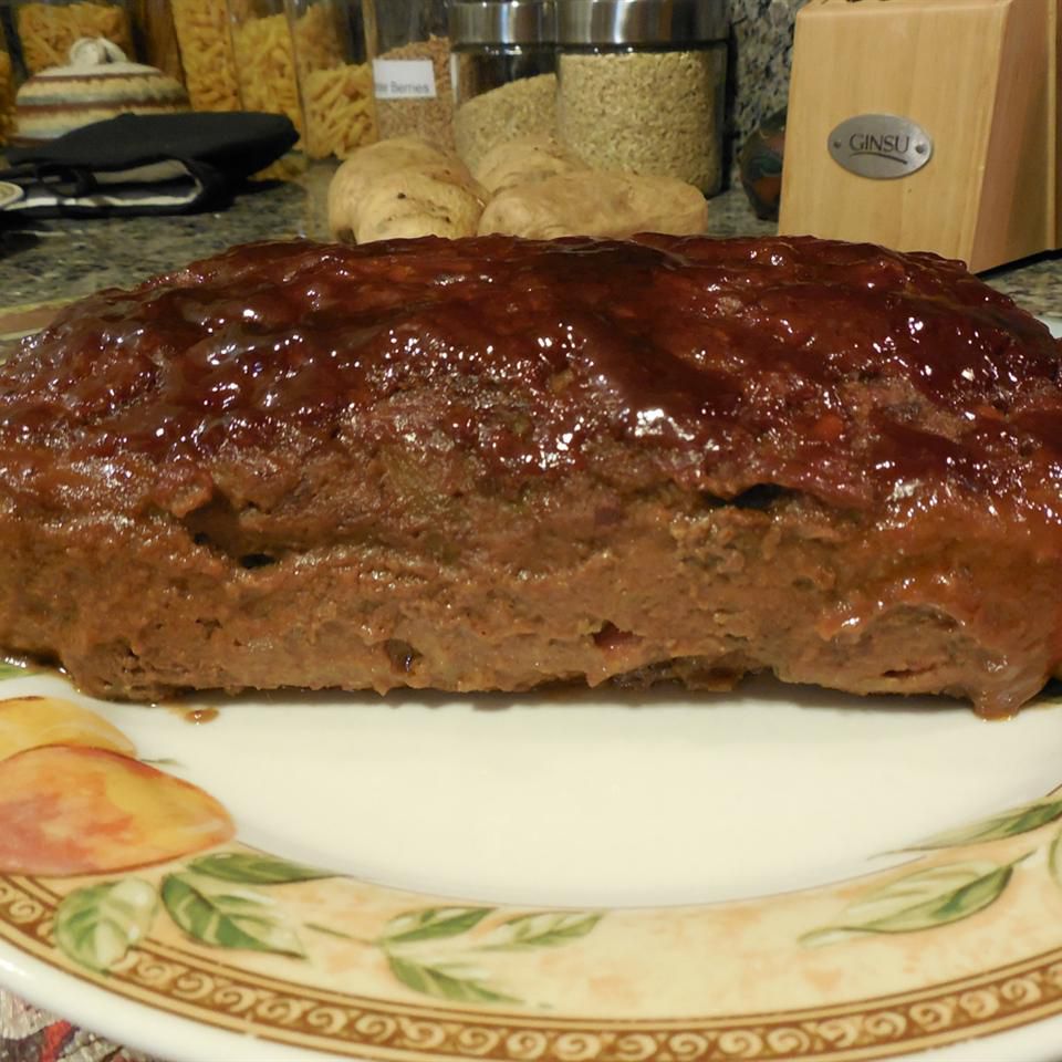 Bison Meatloaf với ớt xanh và thịt xông khói