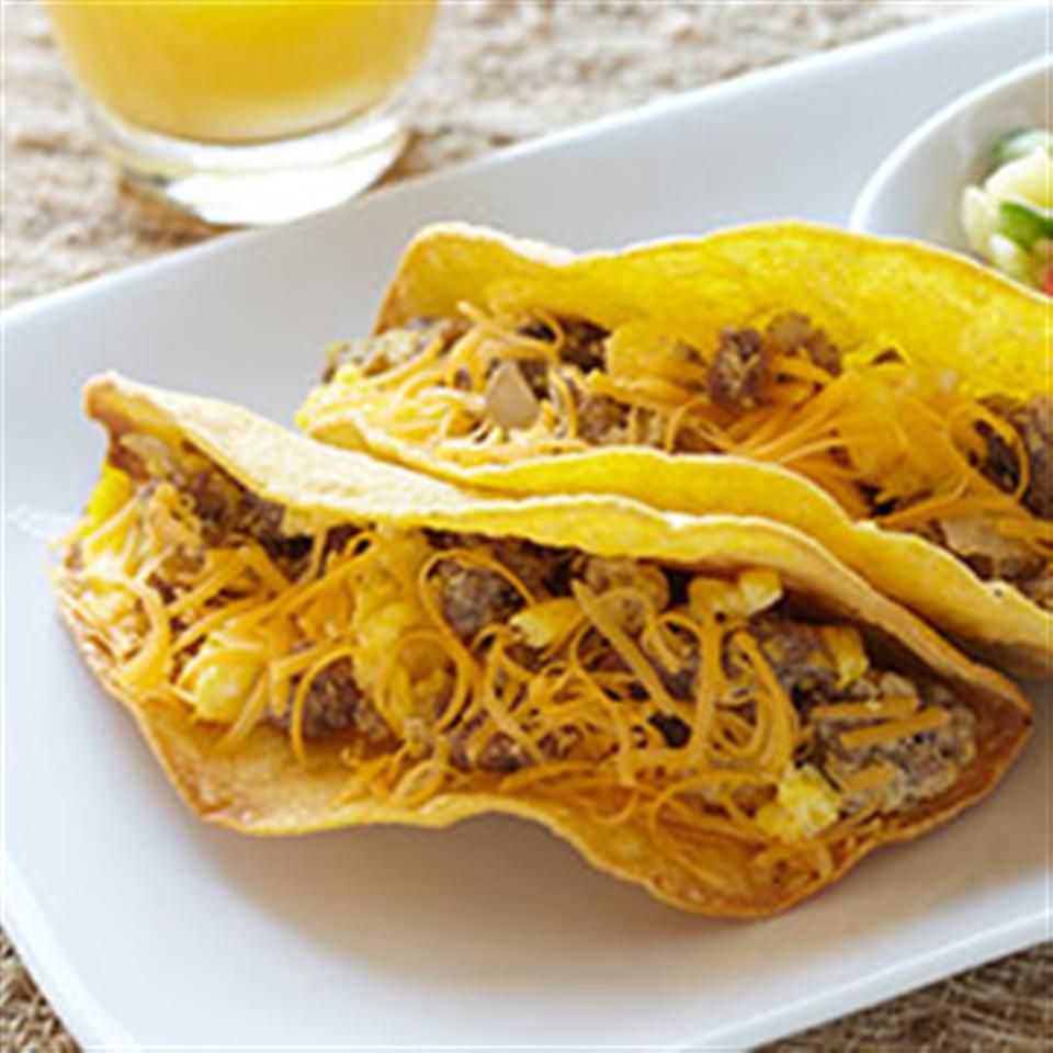 Bison Bison Breakfast Tacos với Salsa dứa