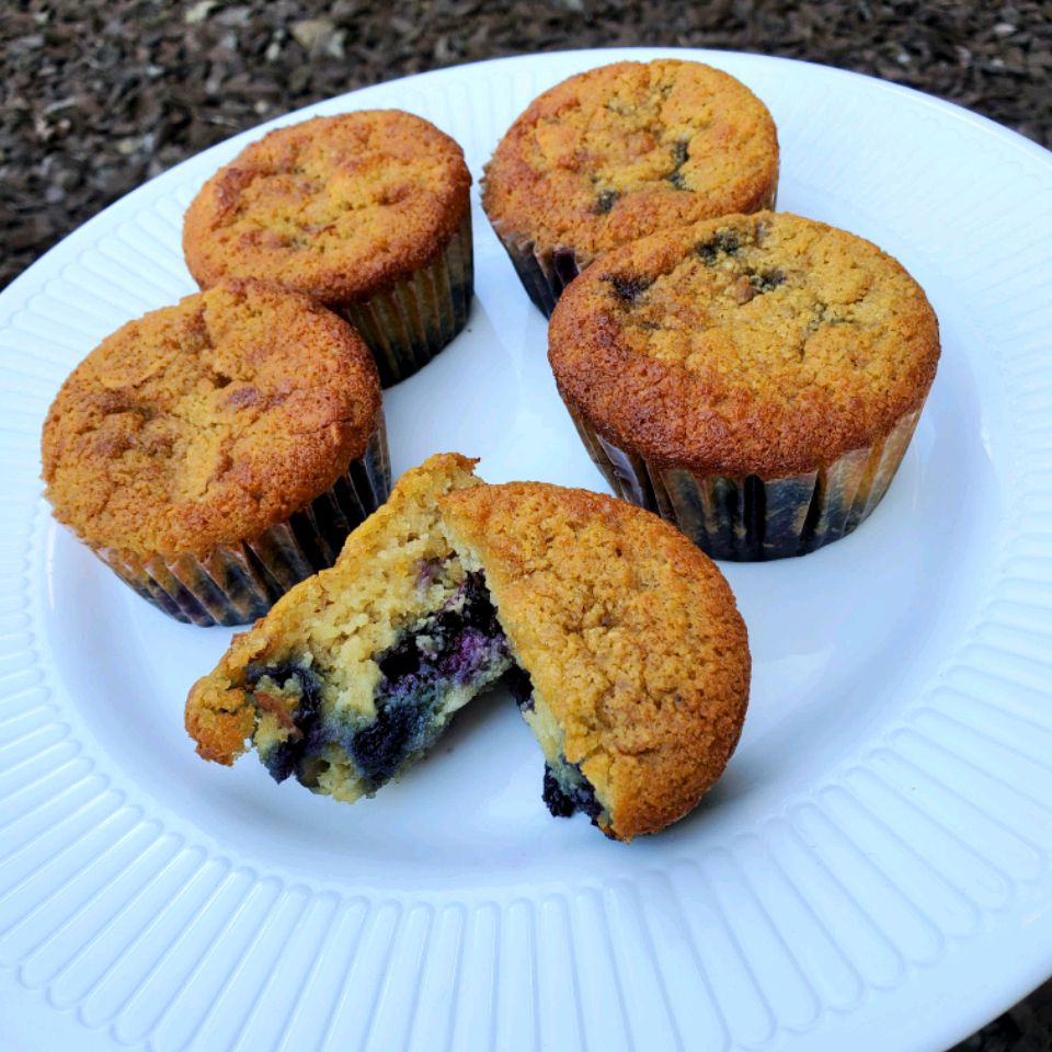 Almond Flour Blueberry Nut Buffins