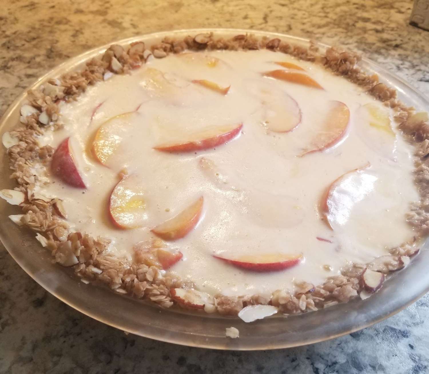 Nanas peach parfait pie