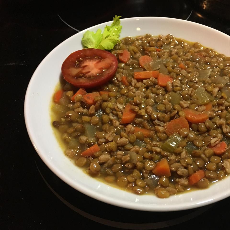 Farro và đậu lăng masala