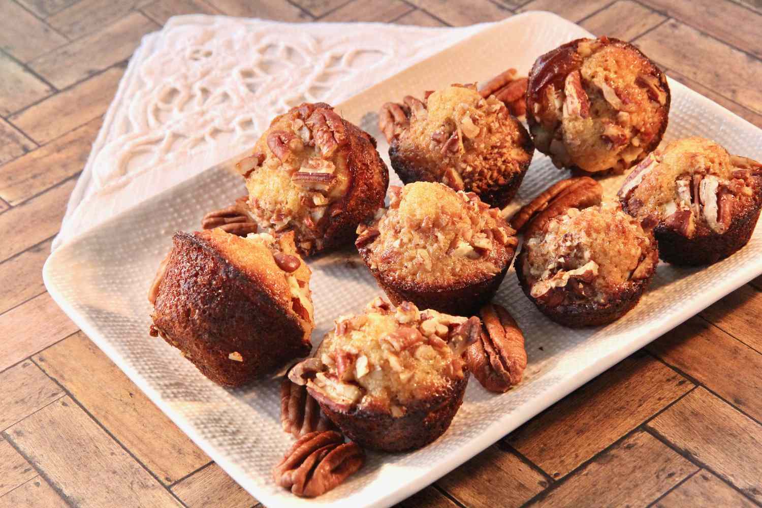 Muffins Mật ong-Pecan Mini