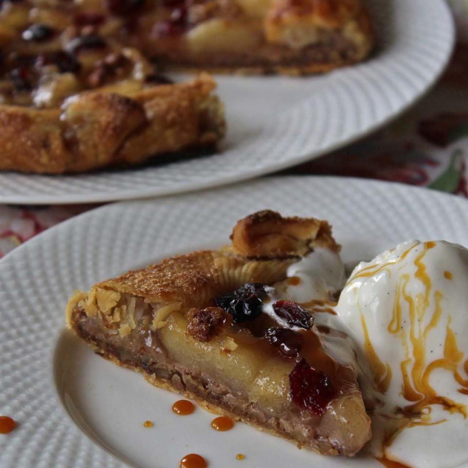 Cranberry-Apple-Apple Tart mộc mạc