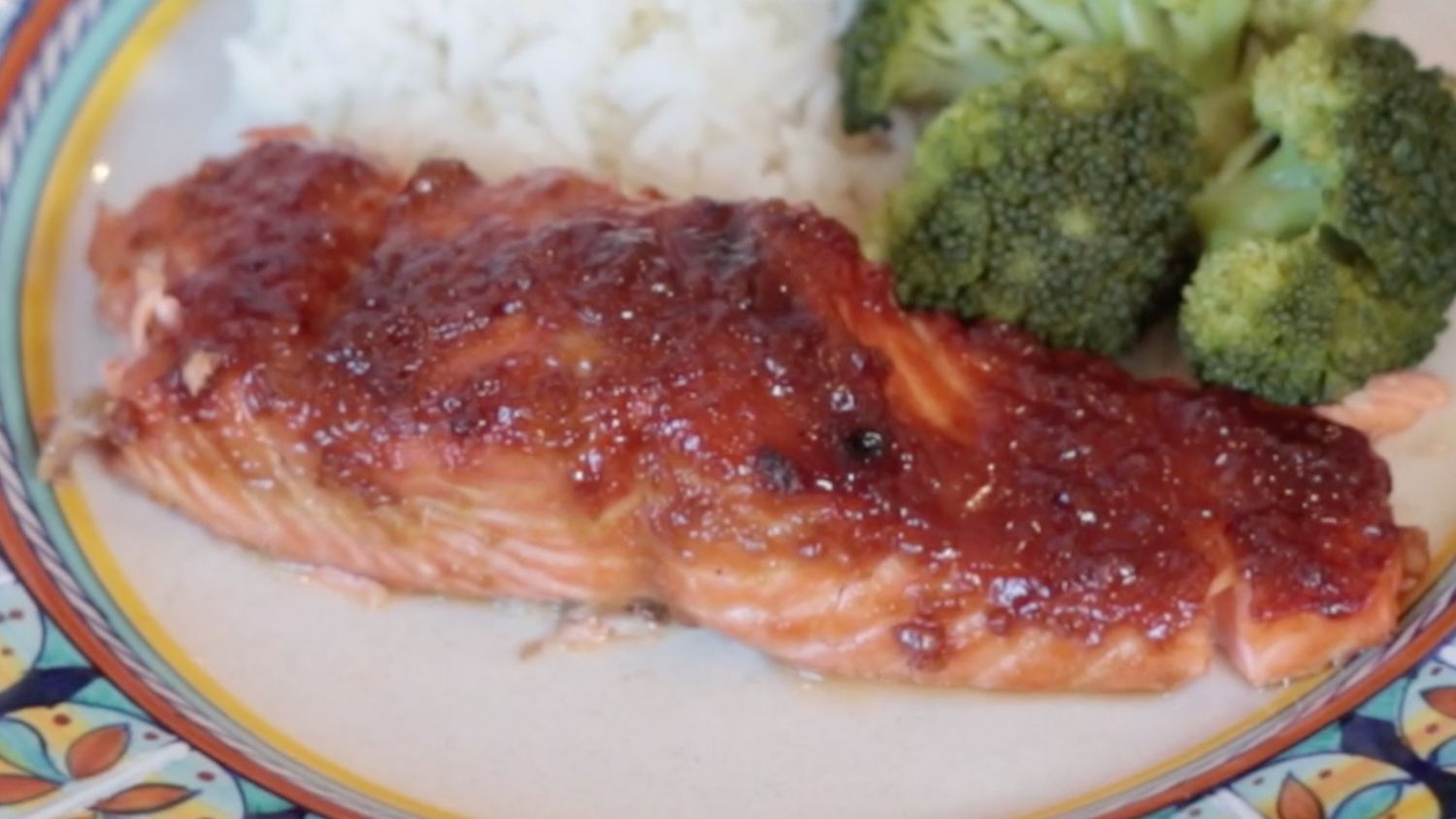 Gừng-teriyaki Glazed Salmon