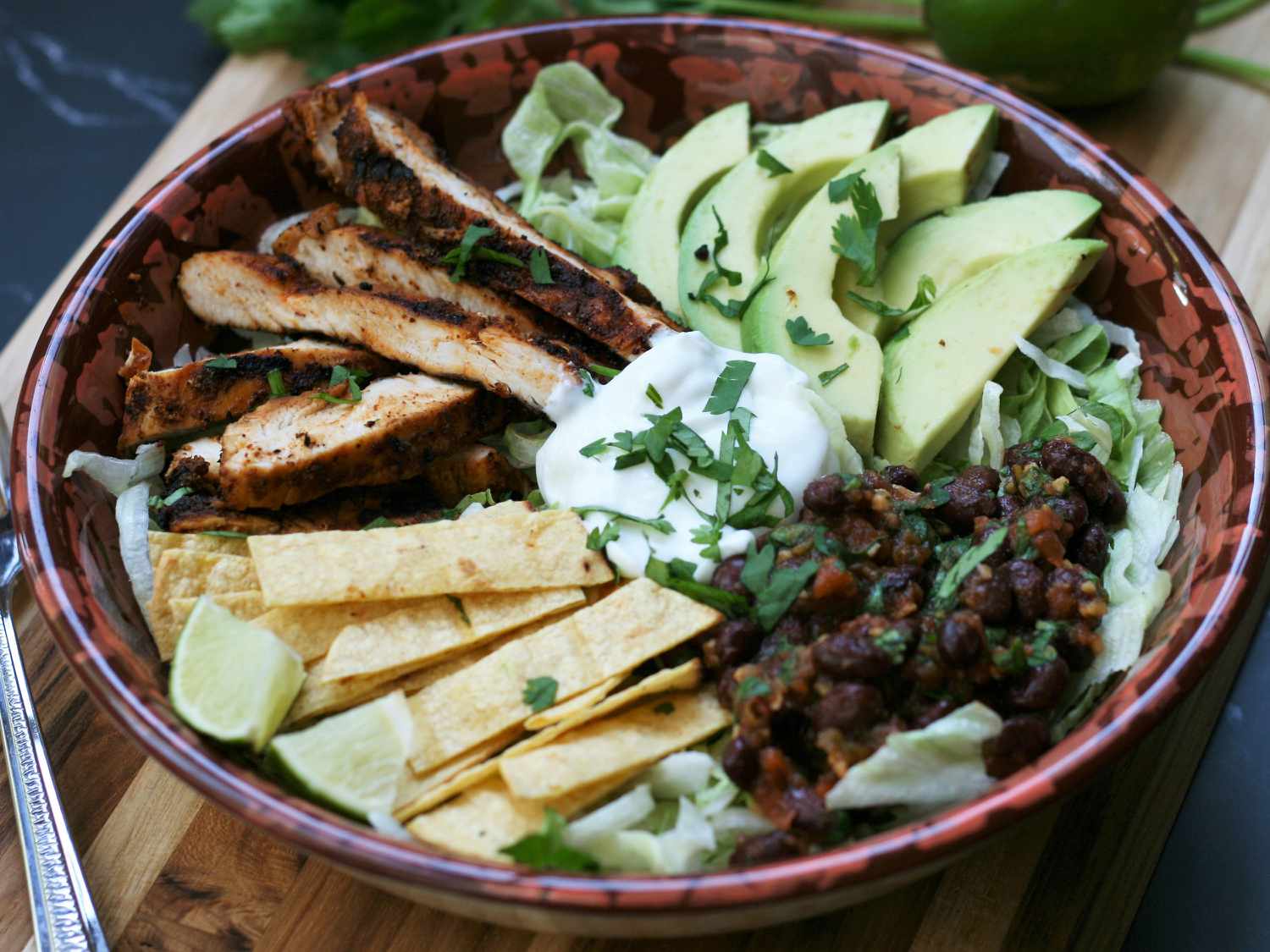 Gà taco salad