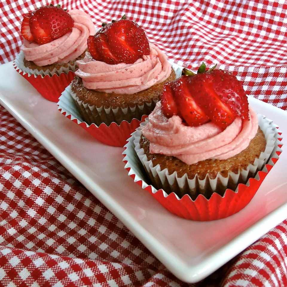 Cupcakes Strawberry thực sự thật