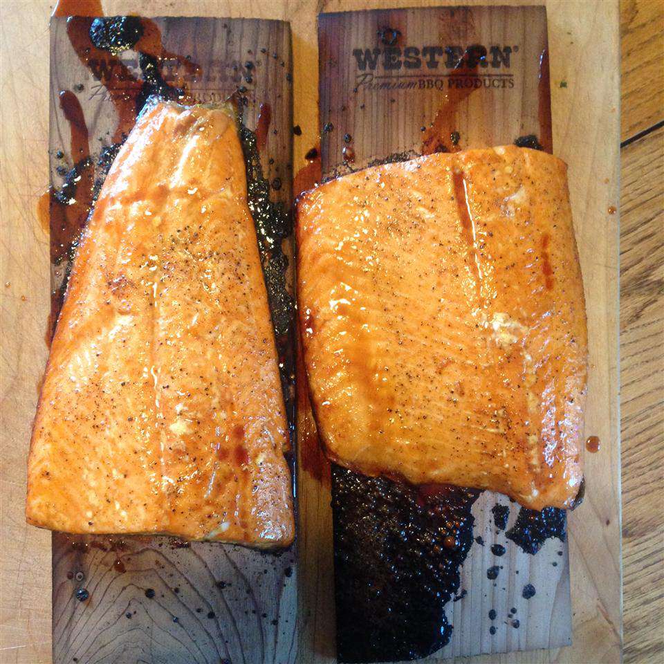 Salmon plank plank pepper-soney