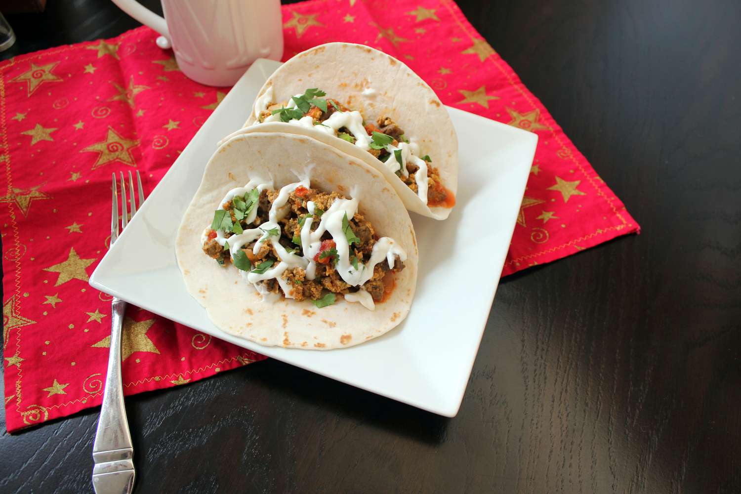 Tacos ăn sáng chay