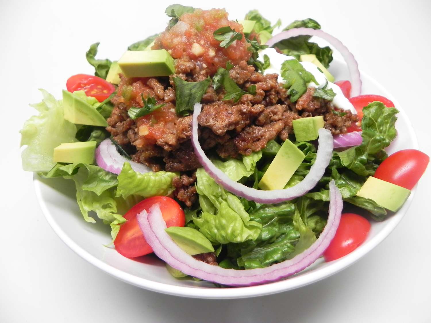 Bát salad taco keto dễ dàng cho 2