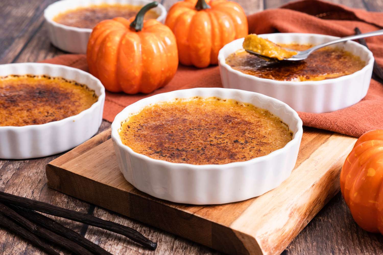 Giảm đường bánh pumpkin creme brulee