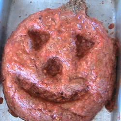 Halloween Jack-o-Lantern Meatloaf