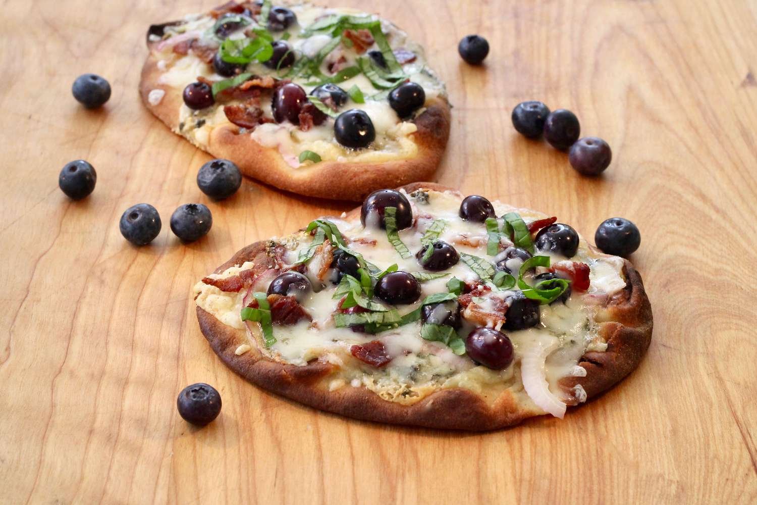 Mini Blueberry Naan Flatbreads