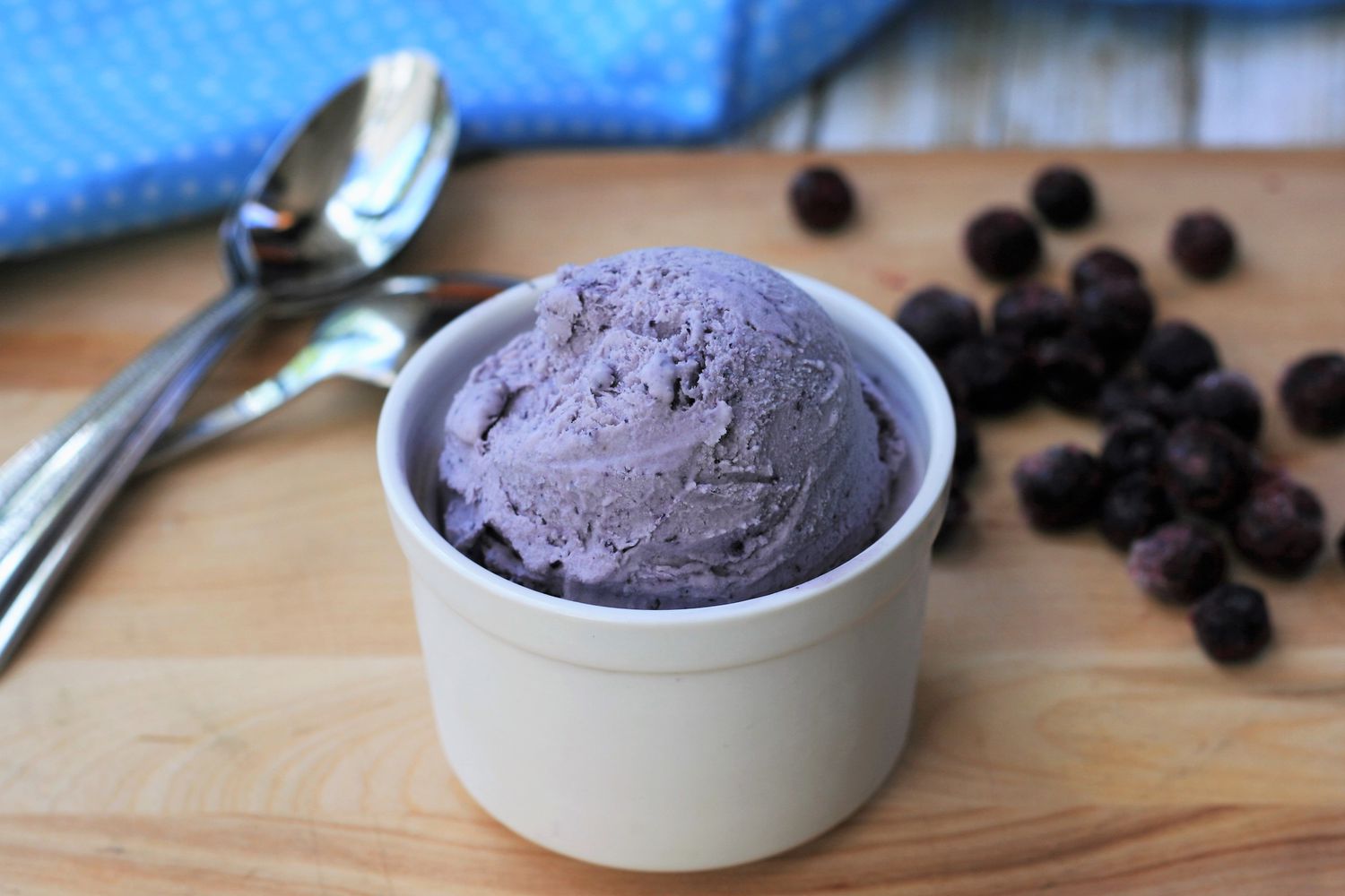 KETO NO-Churn Blueberry-Maple Cream