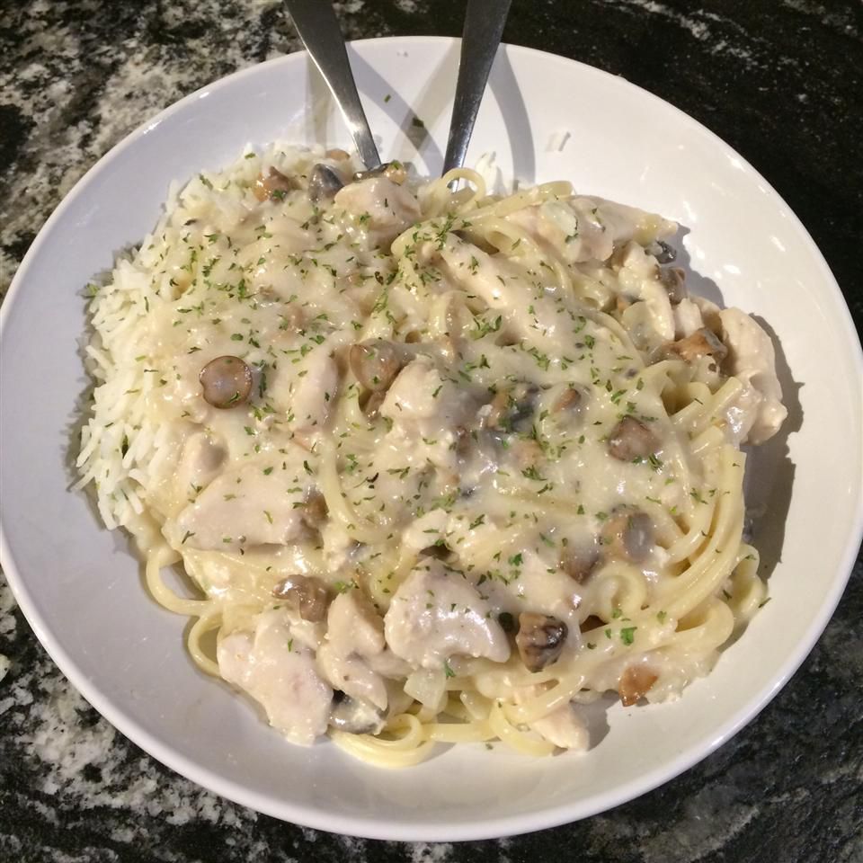 Nấm Linguine gà