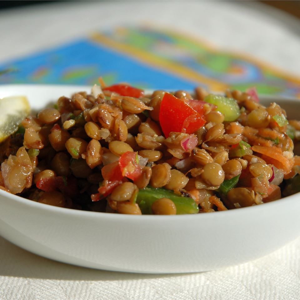 Salad đậu lăng làm mới