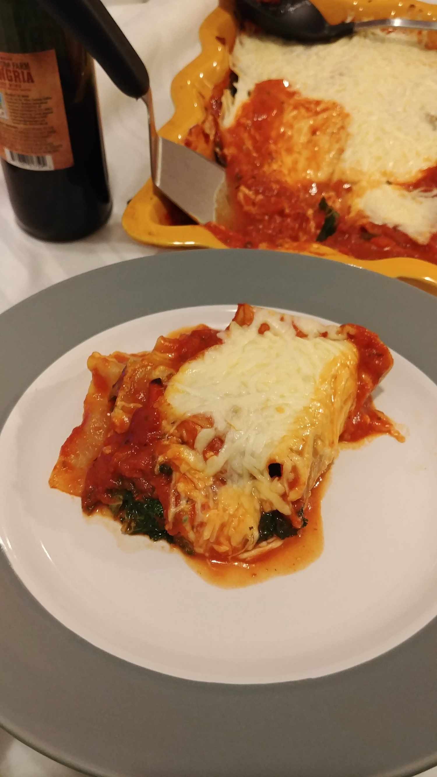 Rang rau và cải xoăn lasagna