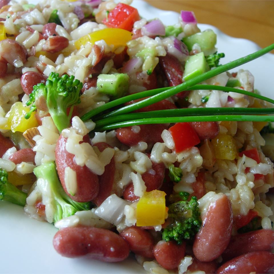 Salad gạo nâu nutty