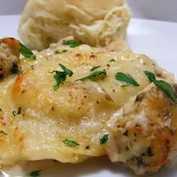 K-Dubs Alfredo Ravioli Bake