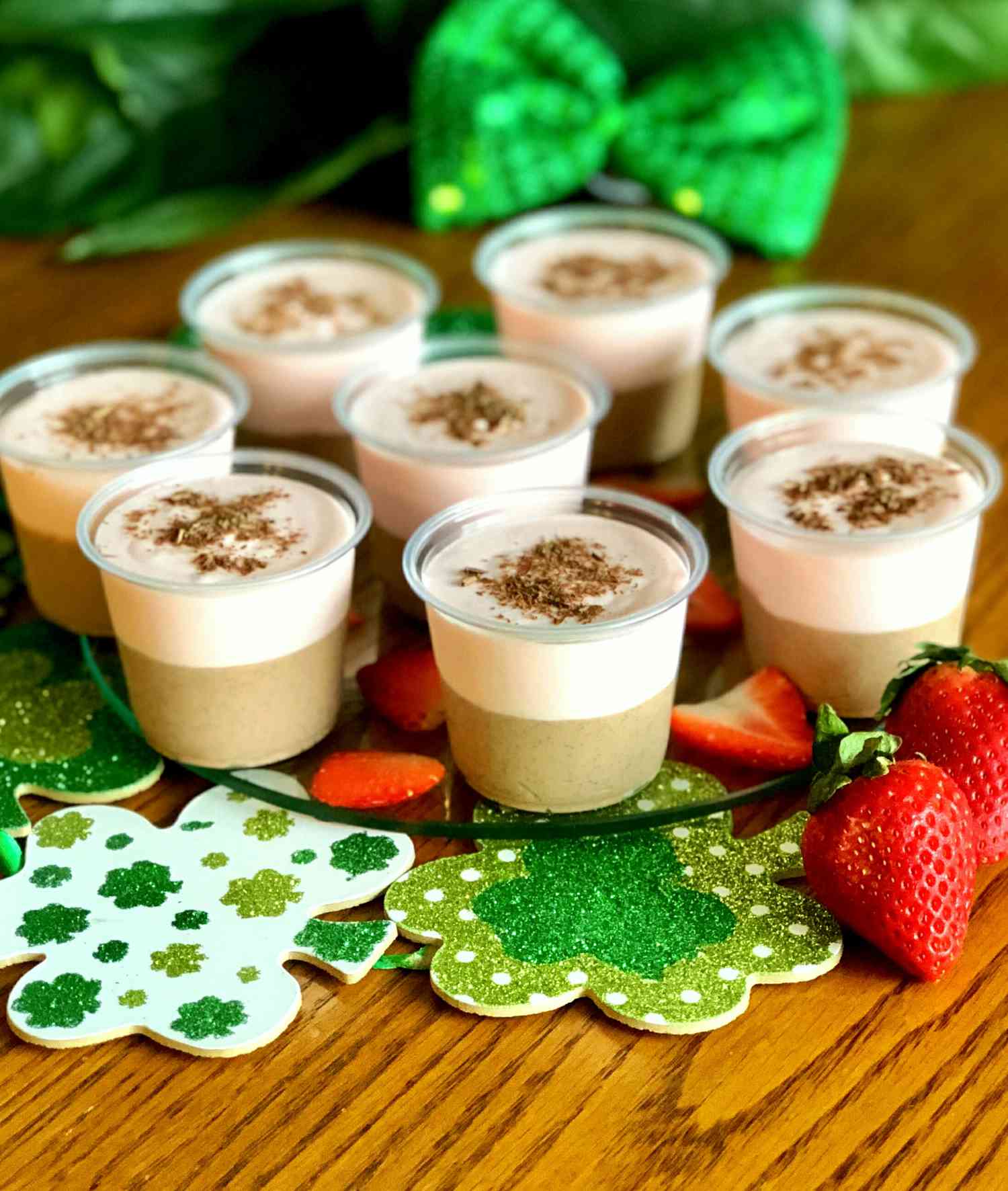 Sô cô la-Strawberry-Baileys Pudding Shots