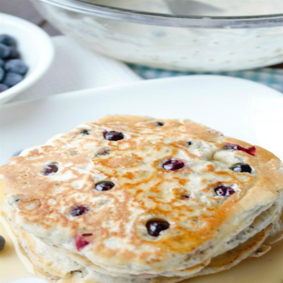 Được làm từ blueberry flapjacks