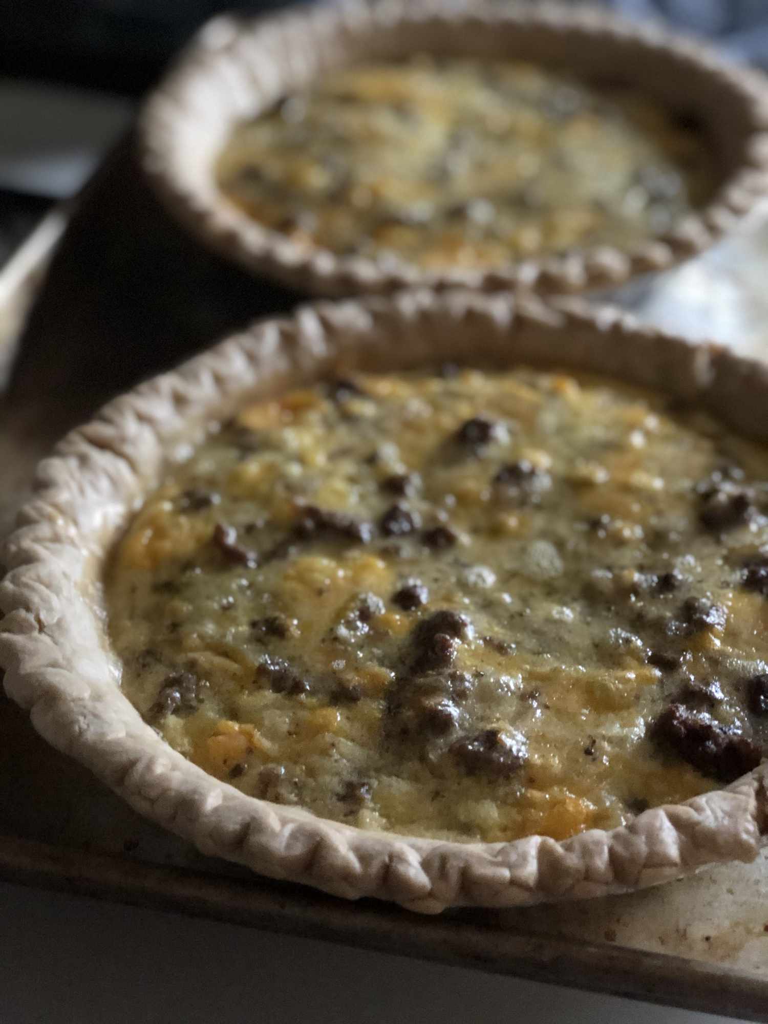 Dễ dàng phô mai quiche