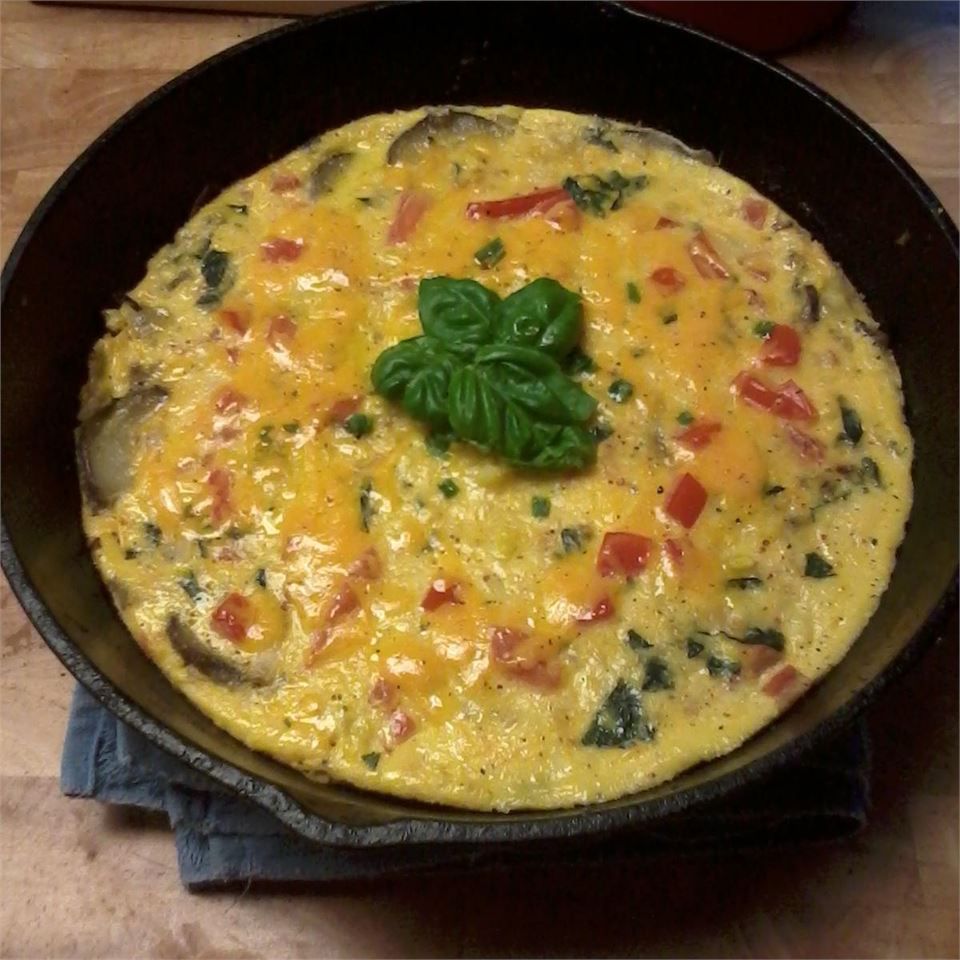 Khoai tây và pho mát frittata