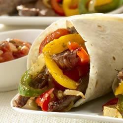 Fajitas bít tết nóng bỏng