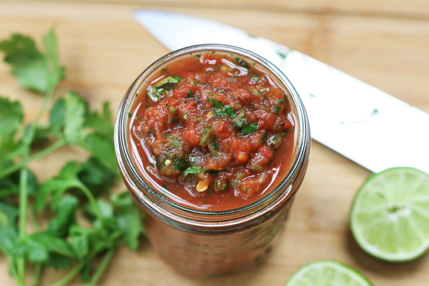 Salsa poblano rang lửa