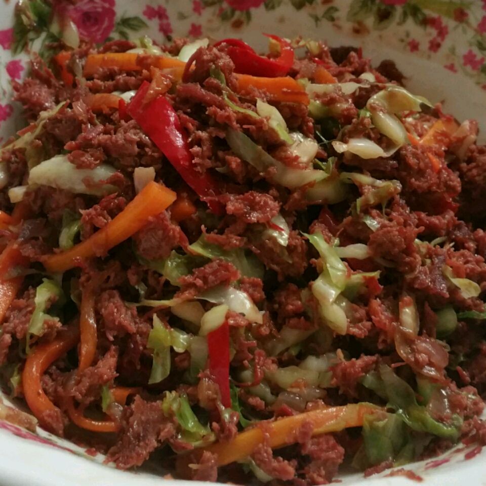 Salad đầu thịt bò topping