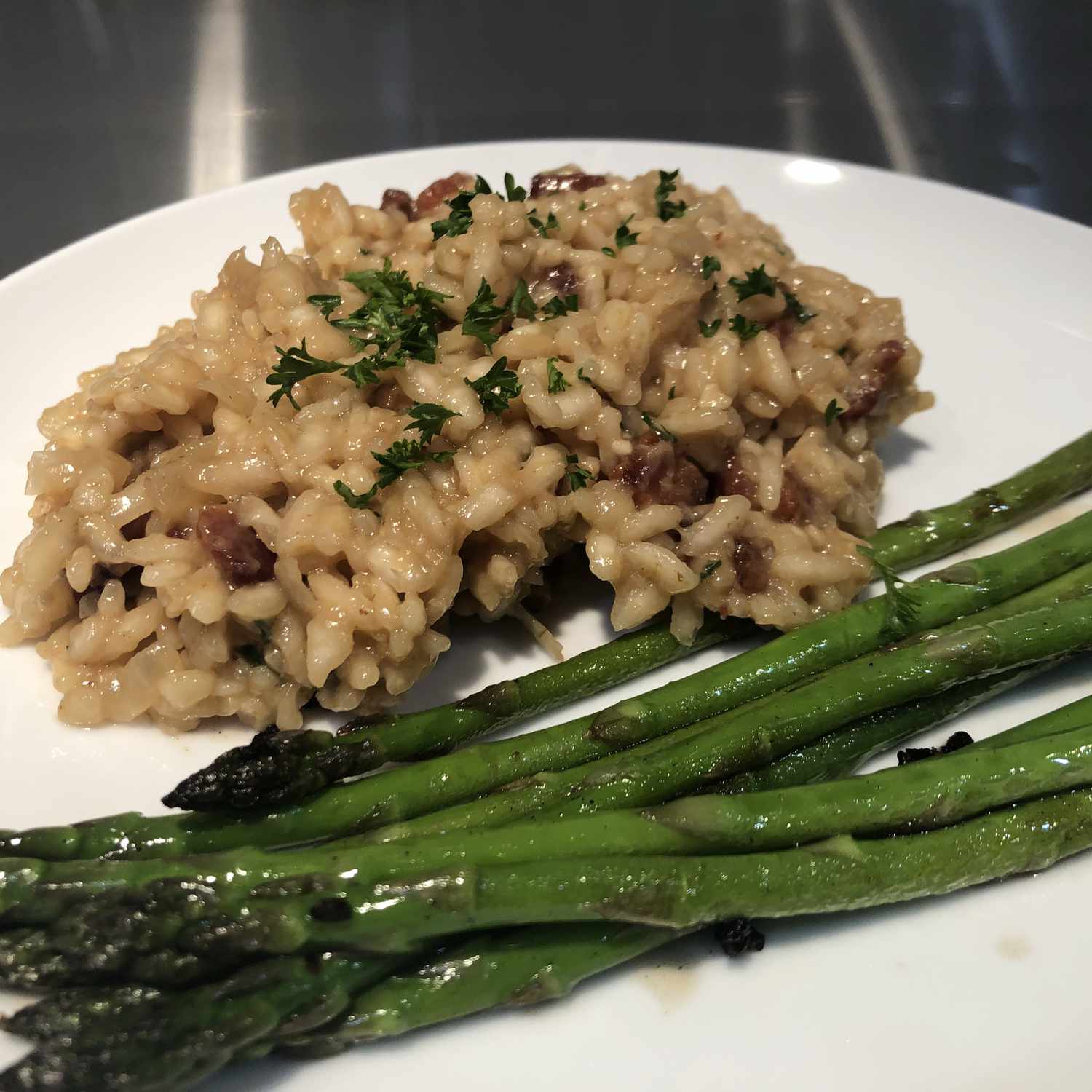 Bacon risotto