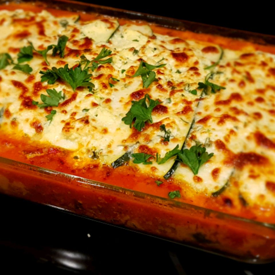 Không-noodle zucchini lasagna