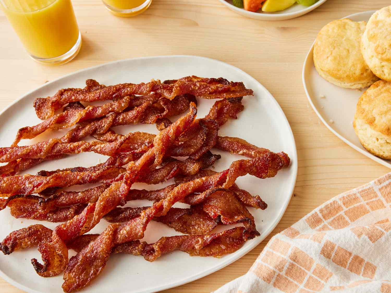 Bacon xoắn tẩm gia vị