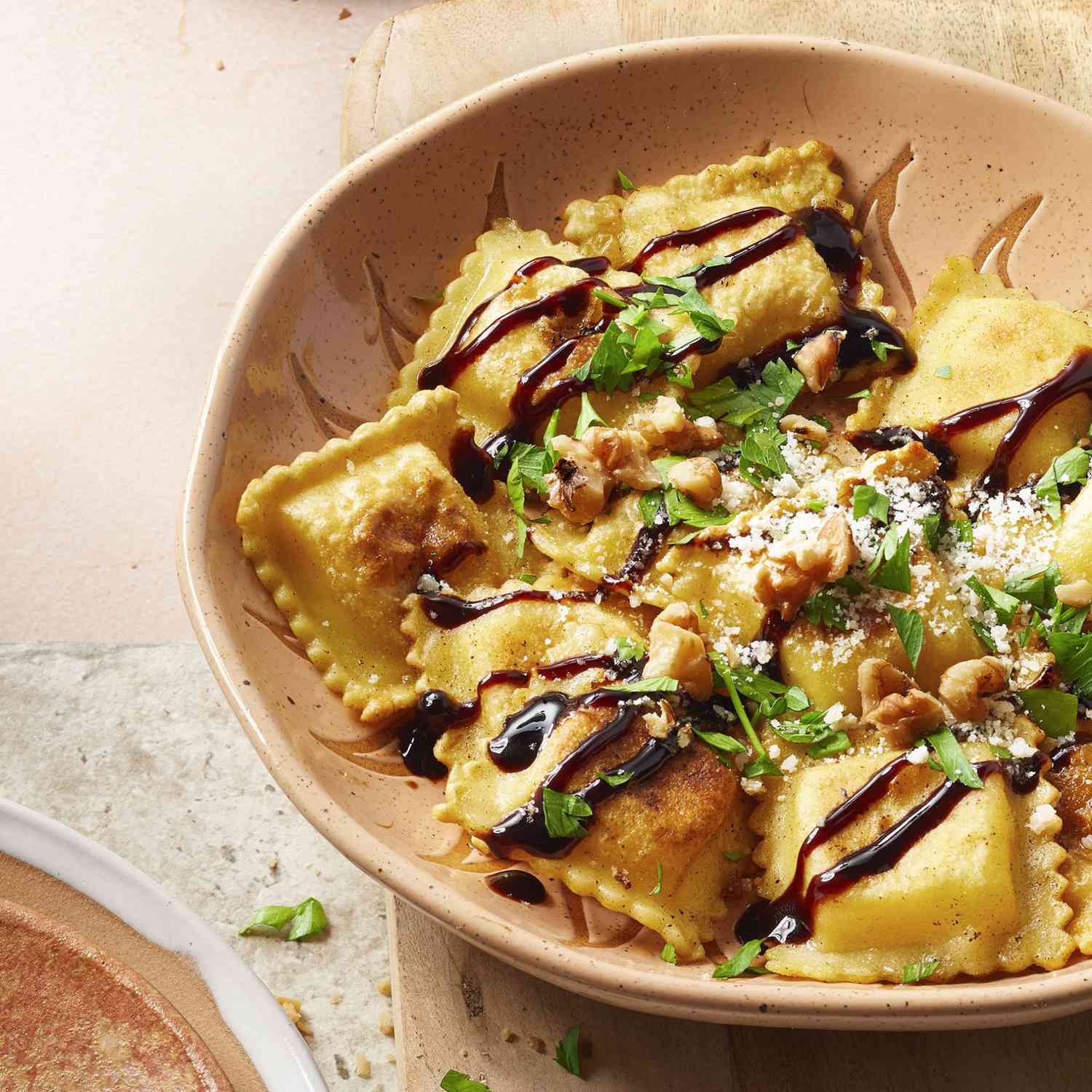 Balsamic ravioli