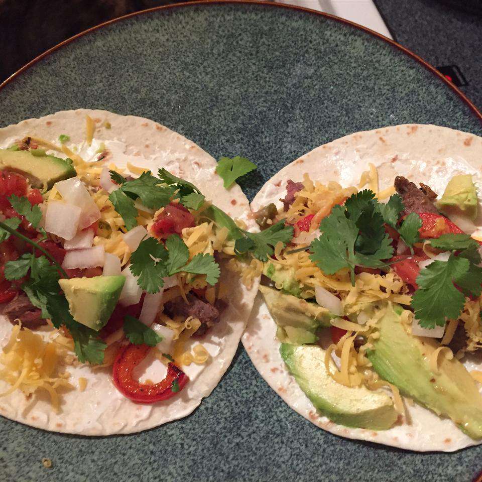 bò bít tết cay Fajitas của mexico