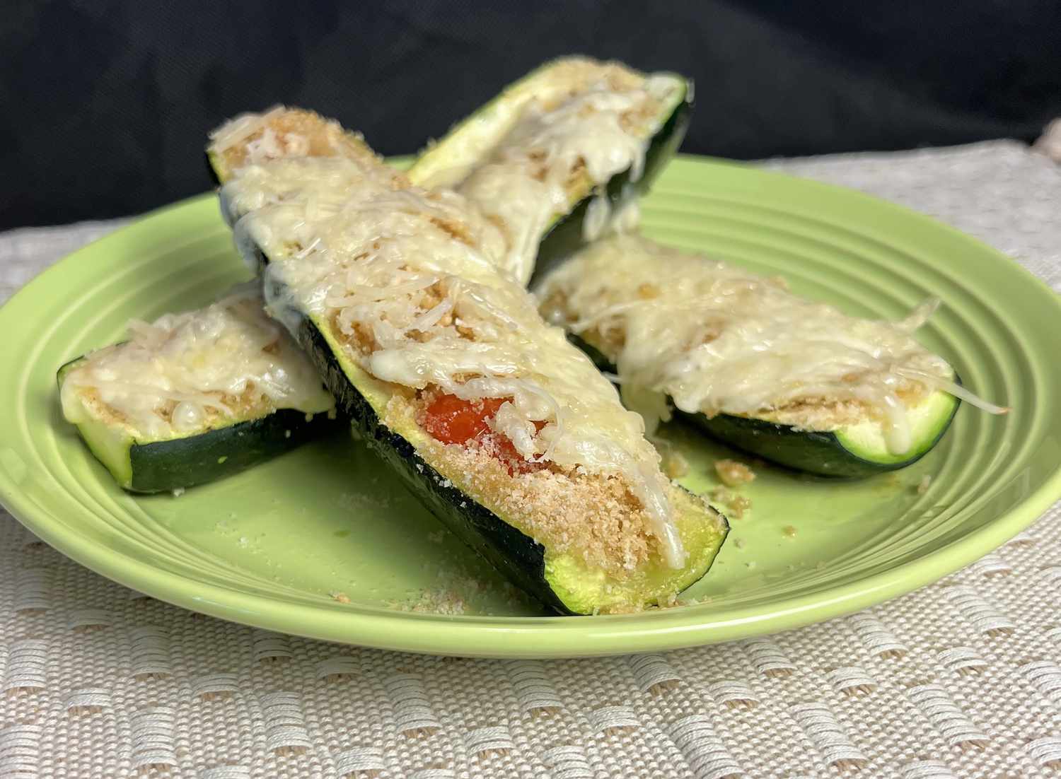 Thuyền Zucchini ăn chay