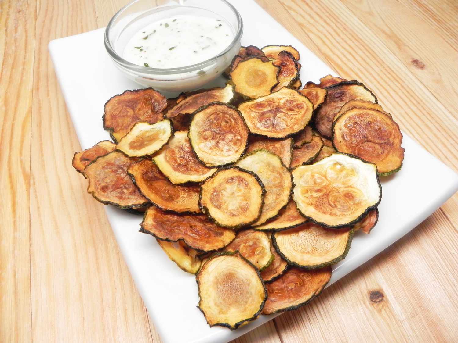 Chip zucchini low-carb