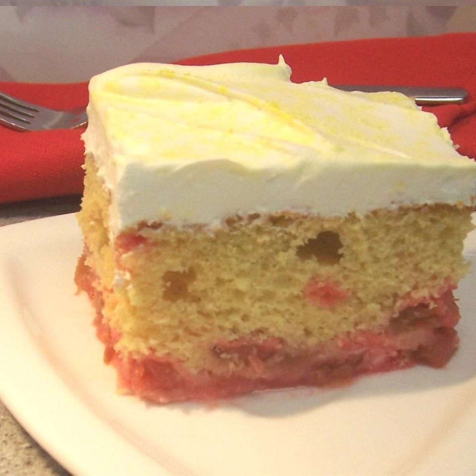 Maryanns Upside-Down Rhubarb Cake