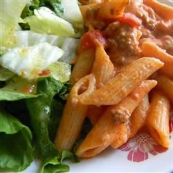 Penne cà chua kem nhanh