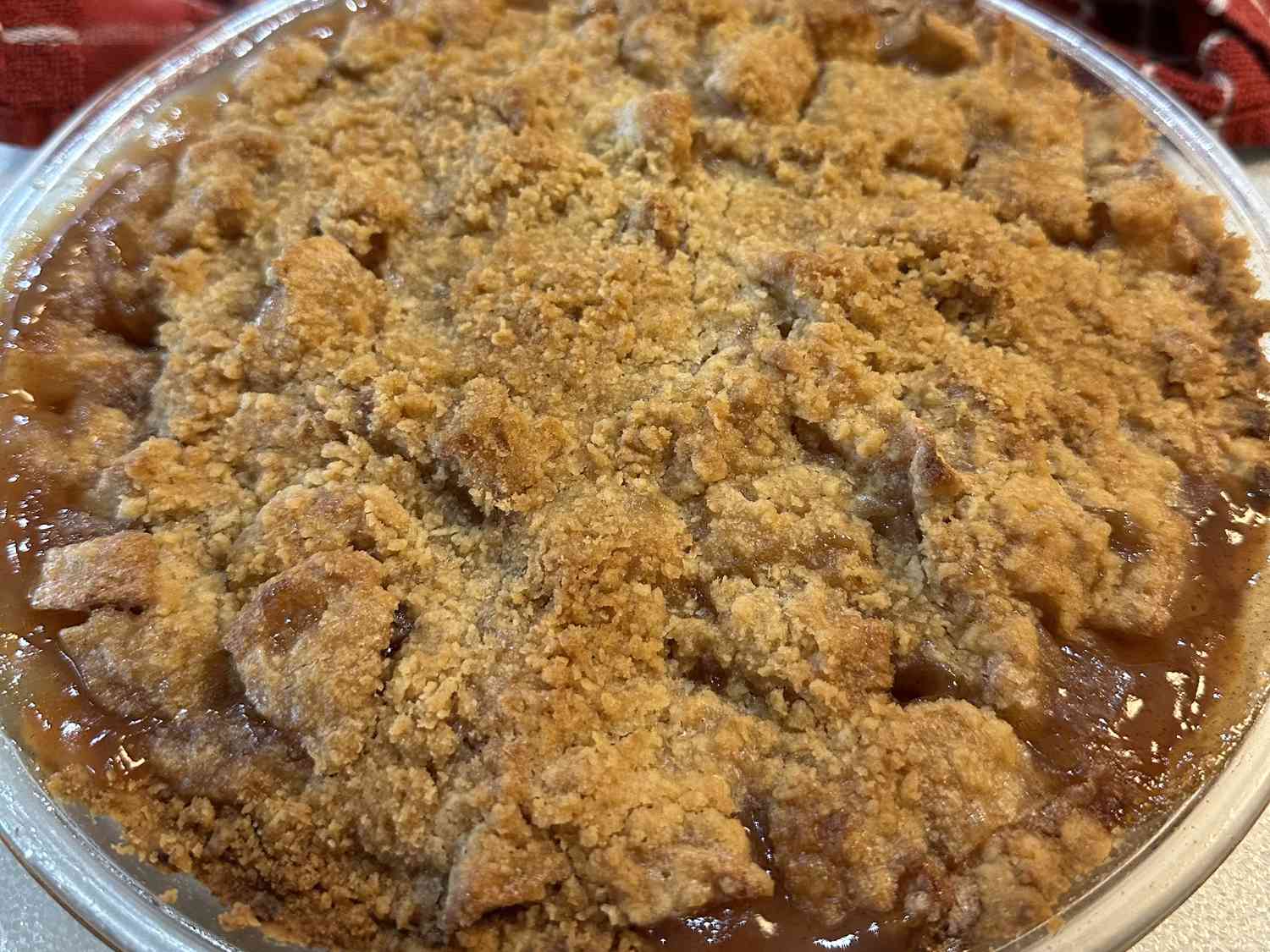 Bánh táo Pháp với Streusel Topping