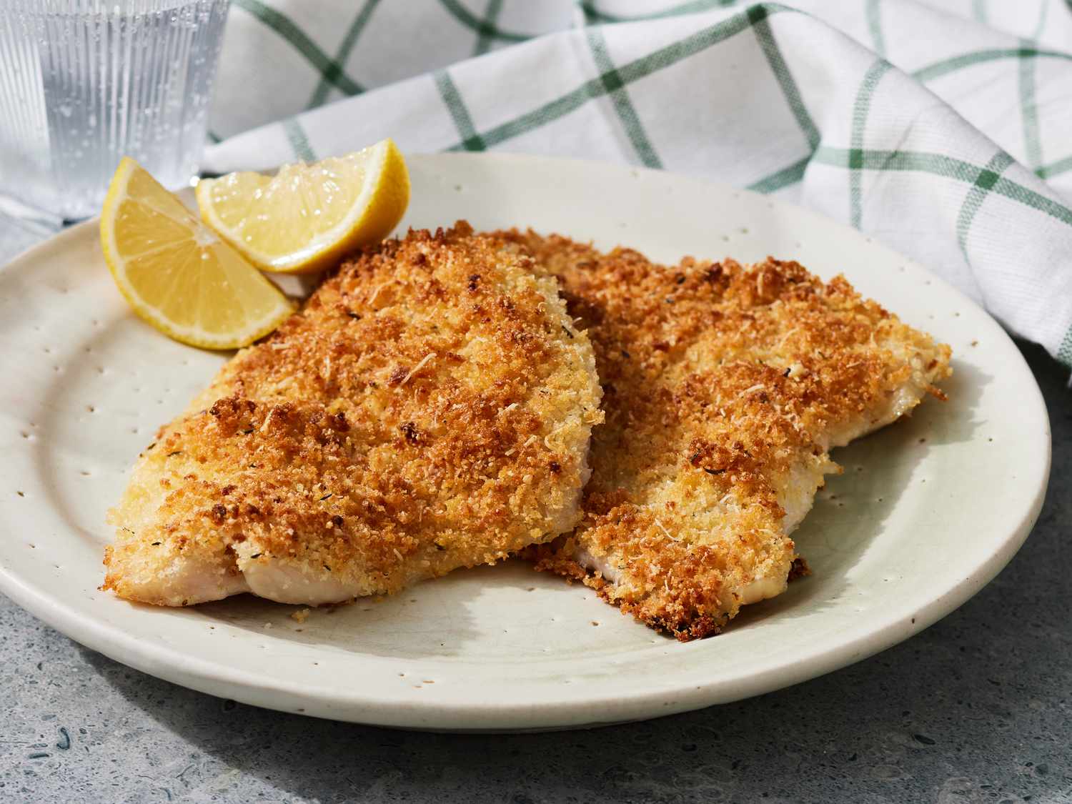 Baked Flounder với Panko và Parmesan