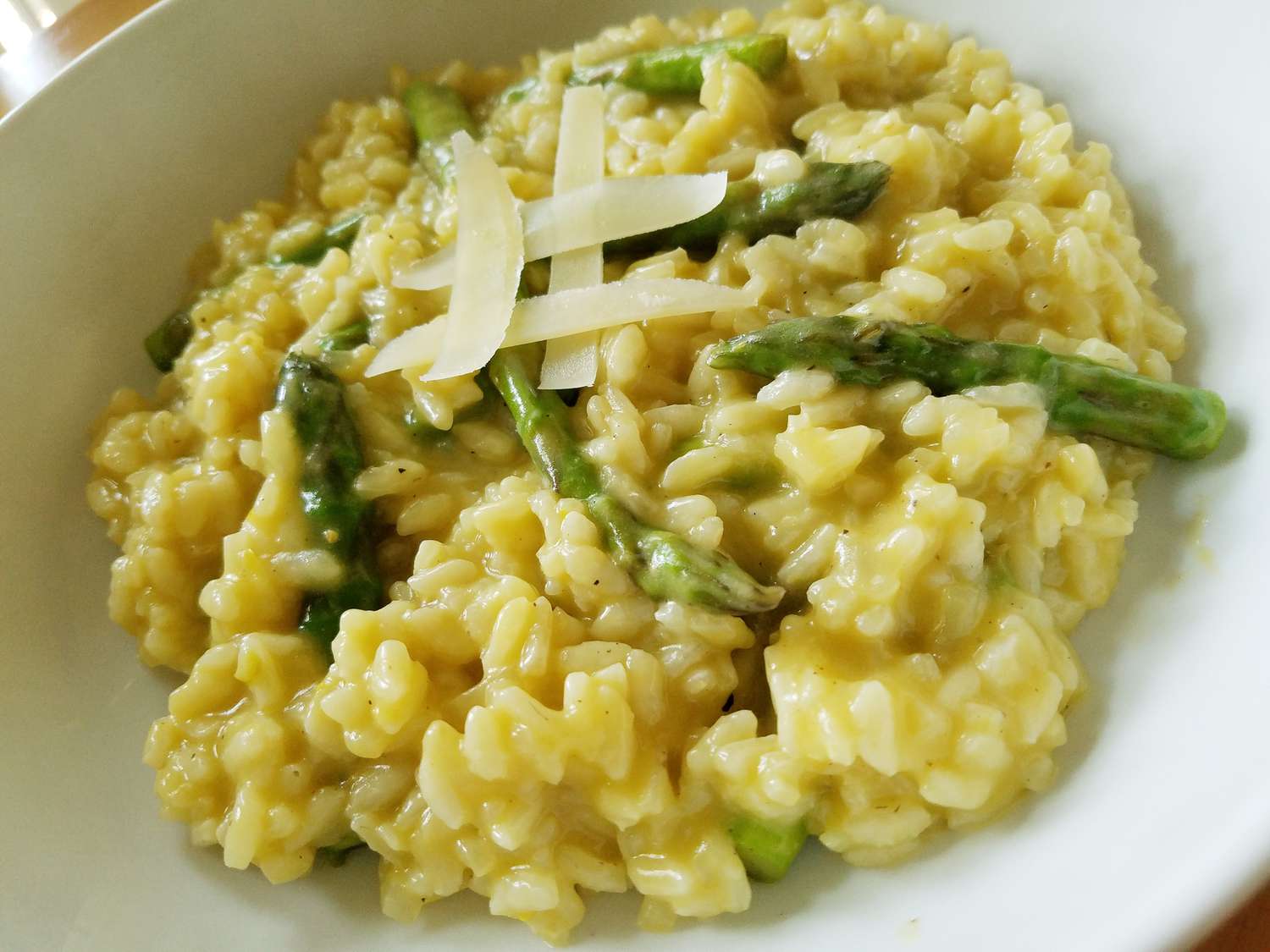 Lemon măng tây risotto