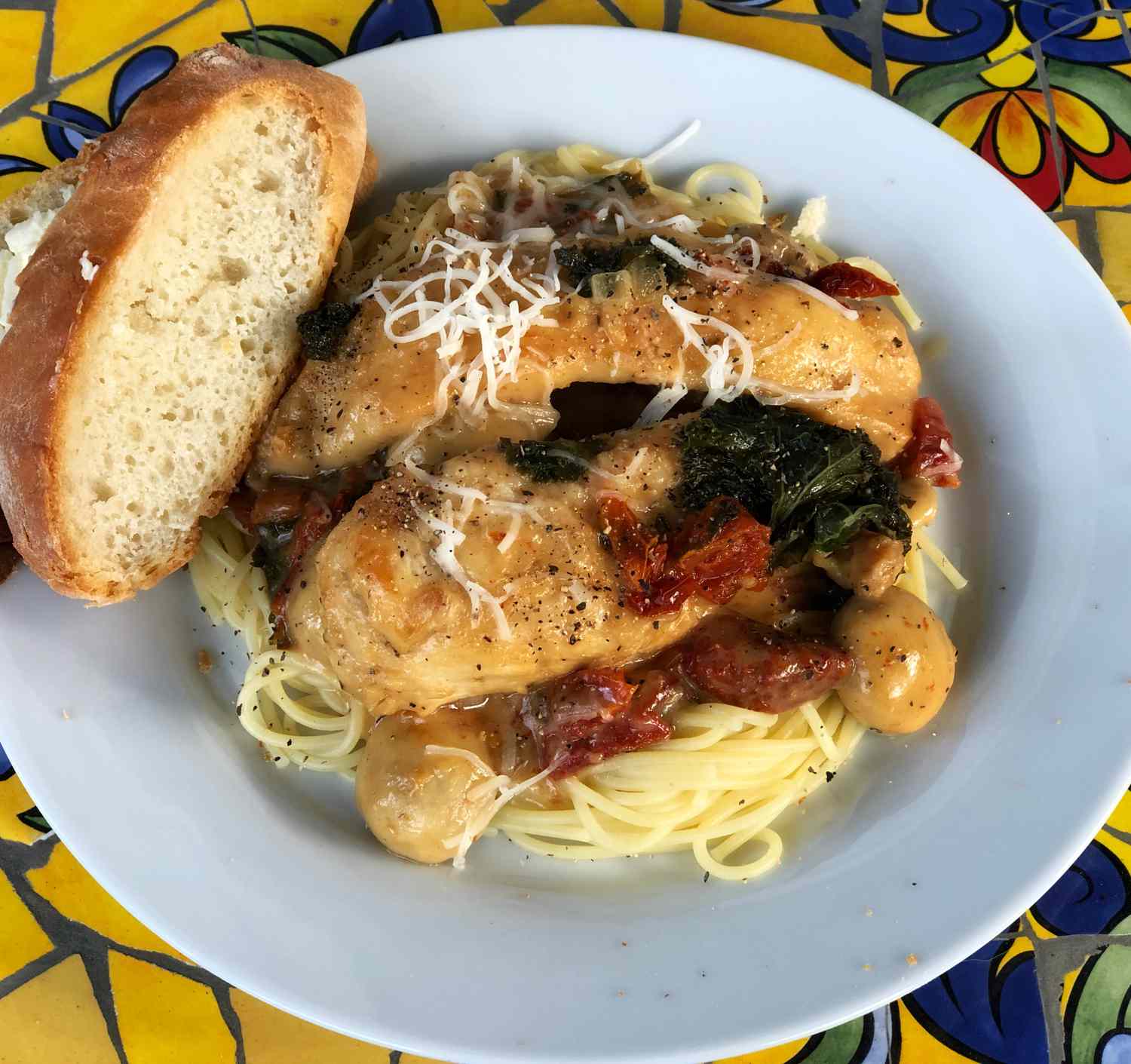 Instant Pot Creamy Gà Marsala Florentine